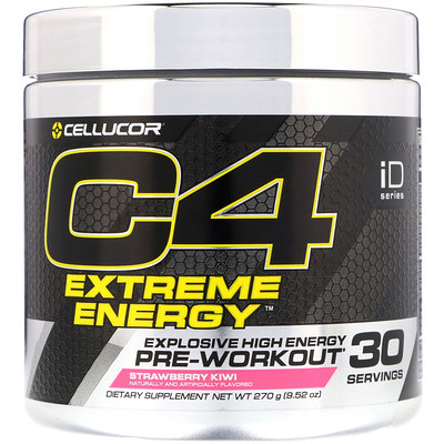 Cellucor C4 Extreme Energy, Pre-Workout, Strawberry Kiwi, 9.52 oz (270 g)