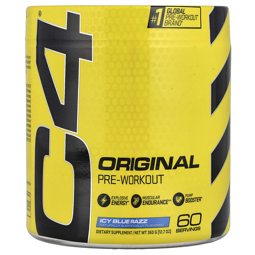 C4 / Cellucor C4® Original, Pre-Workout, Icy Blue Razz, 12.7 oz (360 g)