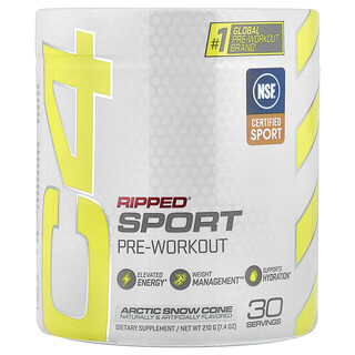 سي 4/ سيلوكور‏, C4 Ripped® Sport ، لما قبل التمارين الرياضية ، مخروط الثلج القطبي ، 7.4 أونصات (210 جم)
