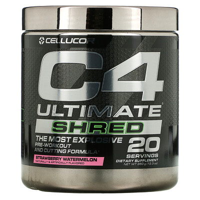 

Cellucor C4 Ultimate Shred, Pre-Workout, Strawberry Watermelon, 12.3 oz (350 g)
