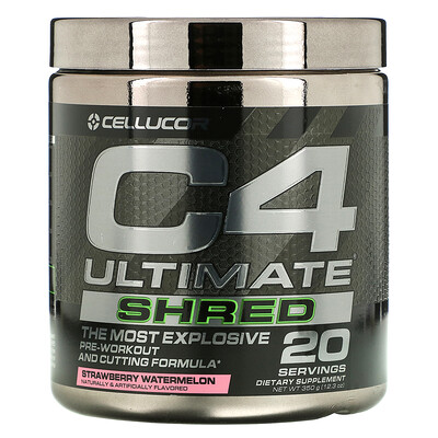 Cellucor C4 Ultimate Shred, Pre-Workout, Strawberry Watermelon, 12.3 oz (350 g)