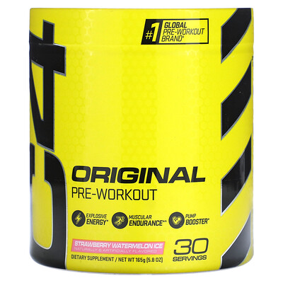 

Cellucor C4 Original, перед тренировкой, со вкусом клубники и арбуза, 165 г (5,8 унции)