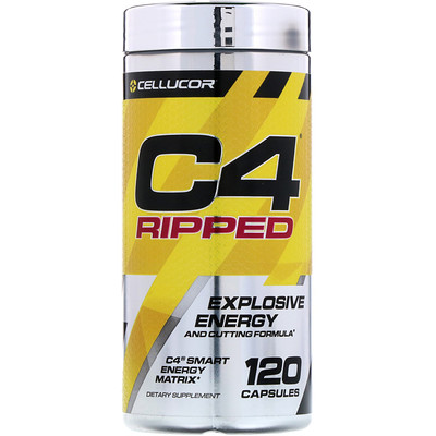 

Cellucor C4 Ripped, взрывная энергия, 120 капсул