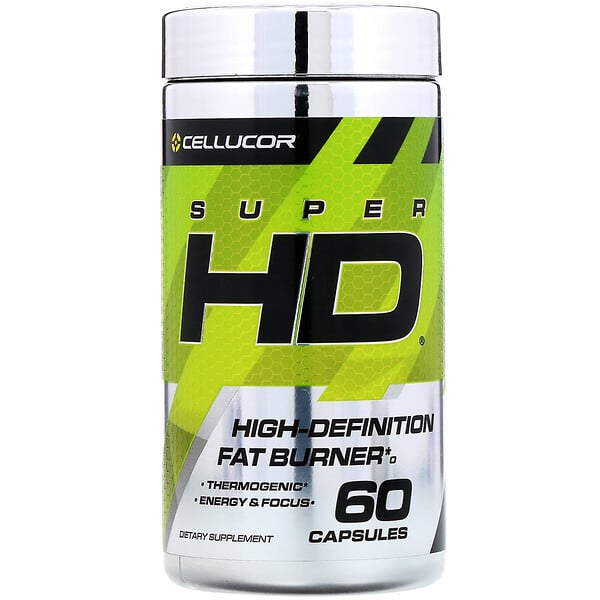 Cellucor, Super HD, высокоэффективная жиросжигающая добавка, 60 капсул