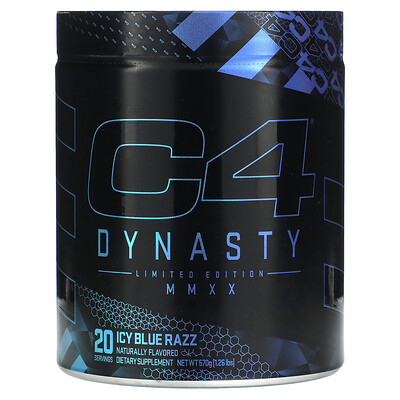 

Cellucor C4 Dynasty, Limited Edition MMXX, Icy Blue Razz, 570 г (1,26 фунта)