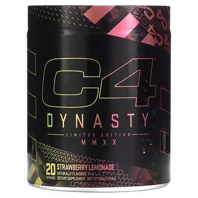 

Cellucor C4 Dynasty, Limited Edition MMXX, клубничный лимонад, 568 г (1,25 фунта)