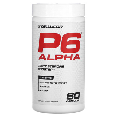 Cellucor P6 Alpha, усилитель тестостерона, 60 капсул