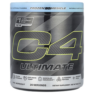 C4 / Cellucor, C4® Ultimate, Suplemento preentrenamiento, Paleta gélida, 400 g (14,1 oz)