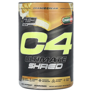 C4 / Cellucor, C4® Ultimate Shred, Pre-Workout, Creamsicle® Orange Cream, 13.8 oz (392 g)