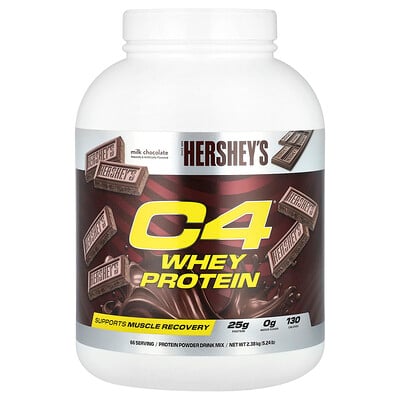 C4 / Cellucor, C4® Whey Protein, Chocolate con leche de Hershey's, 2,38 kg (5,24 lb)