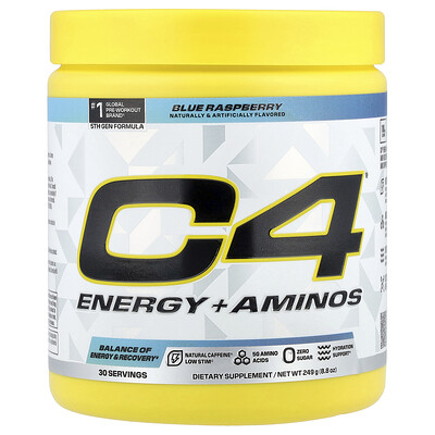 C4 / Cellucor, C4® Energy más aminoácidos, Frambuesa azul, 249 g (8,8 oz)