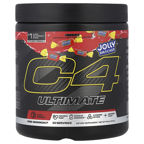 C4 / Cellucor, C4® Ultimate, Pre-Workout, Jolly Rancher Cherry, 14.6 oz (414 g)
