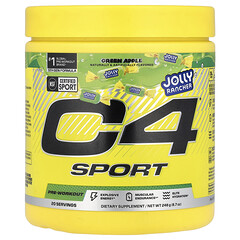C4® Sport, передтренувальний продукт, Jolly Rancher, зелене яблуко, 248 г (8,7 унції)