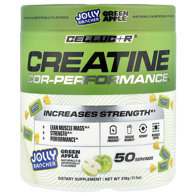 C4 / Cellucor, Creatina COR-Performance®, Jolly Rancher, Manzana verde, 316 g (11,1 oz)