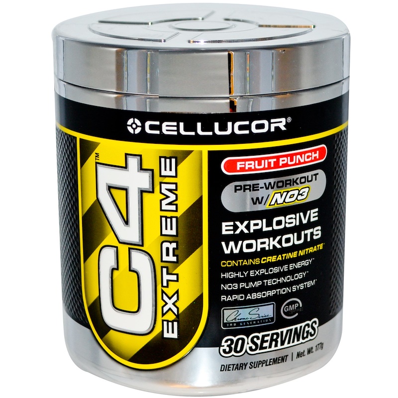 Cellucor, C4 Extreme, PreWorkout w/NO3, Fruit Punch, 177