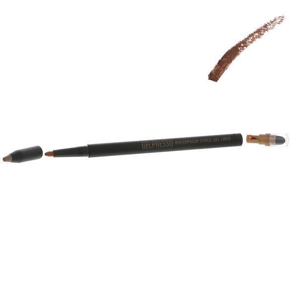 Clio, Gelpresso Waterproof Pencil Gel Liner, Dark Choco, 0.05 g