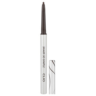 Clio, Sharp, Delineador de lápiz a prueba de agua tan simple, 04 Dark Brown, 0,14 g (0,004 oz)