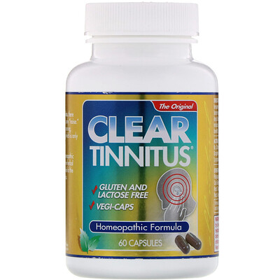 

Clear Tinnitus, средство от звона в ушах, 60 капсул