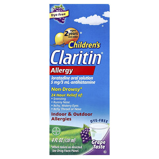 Claritin, Enfants, Allergie, À partir de 2 ans, Raisin, 120 ml