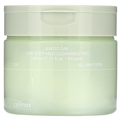 

Celimax, Ji Woo Gae One Step Mild Cleansing Pad, 60 Pads