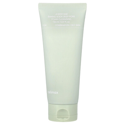 Celimax, Ji Woo Gae, Espuma de limpieza profunda con bicarbonato de sodio, Piel mixta o grasa, 150 ml (5,07 oz. Líq.)
