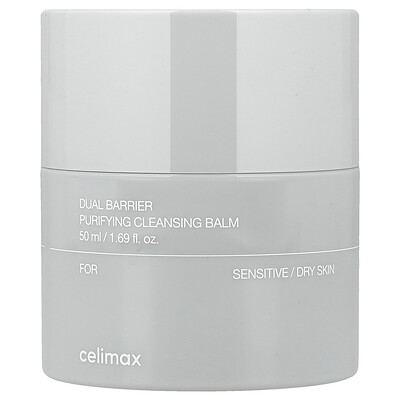 Celimax, Bálsamo de limpieza purificante de doble barrera, Para piel sensible y seca, 50 ml (1,69 oz. líq.)