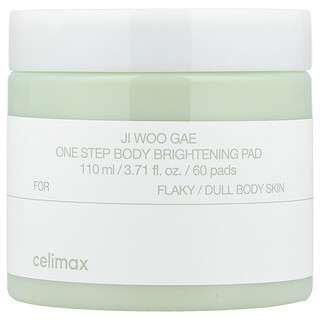 Celimax, Ji Woo Gae, Pad Pencerah Badan Satu Langkah, 60 Pad, 3.71 fl oz (110 ml)