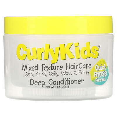 

CurlyKids Кондиционер для глубокого ополаскивания, формула для быстрого смывания, 226 г (8 унций)