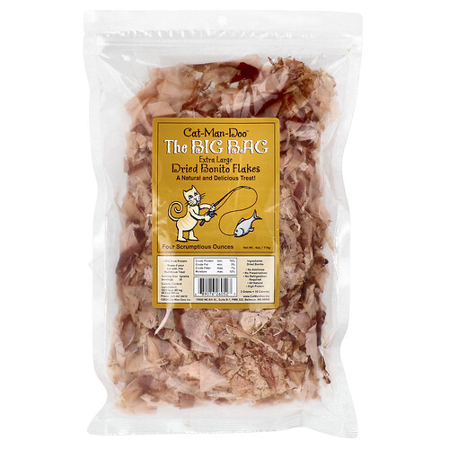 Cat-Man-Doo, The Big Bag, Dried Bonito Flakes for Cats, Extra Large, 4 oz (114 g)