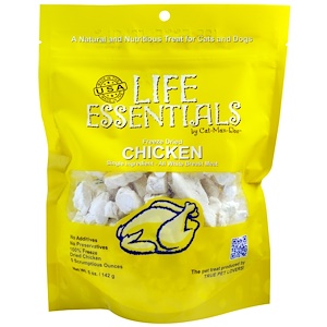 Cat-Man-Doo, Life Essentials, Freeze Dried Chicken for Cats & Dogs, 5 oz (142 g)
