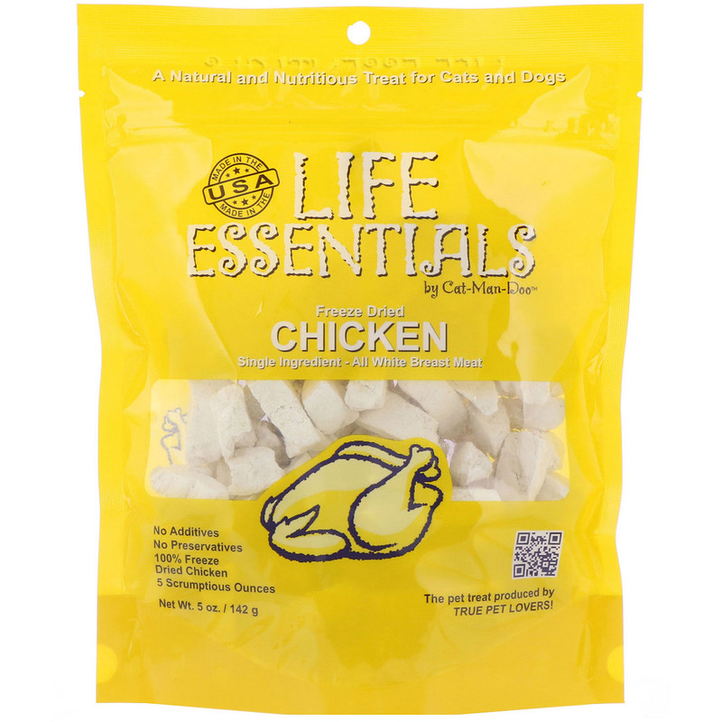 CatManDoo, Life Essentials, Freeze Dried Chicken, For Cats & Dogs, 5