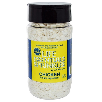 Life Essentials Sprinkles из курицы для кошек и собак, 57 г (2 унции)