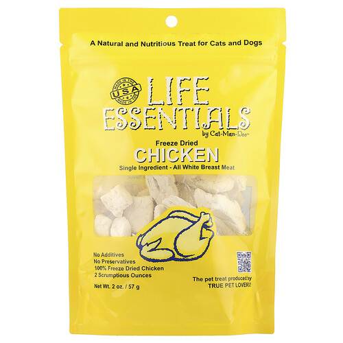 Cat-Man-Doo Life Essentials kurczak liofilizowany dla kotów i psów 57 g