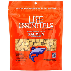Катманду, Life Essentials, Freeze Dried Wild Alaskan Salmon Treats, 5 oz (142 g) отзывы