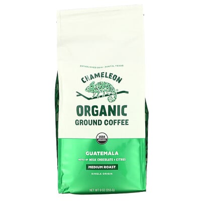 Купить Chameleon Organic Coffee Органический молотый кофе, средней обжарки, Гватемала, 255 г (9 унций)
