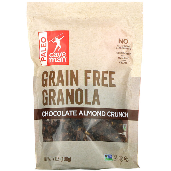 Grain Free Granola, Chocolate Almond Crunch, 7 oz (198 g)