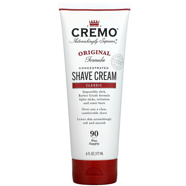 Cremo, オリジナルシェービングクリーム、クラシック、177ml（6液量オンス）