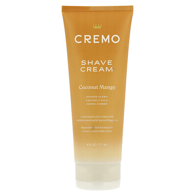 Cremo, Crema para afeitar, Coco y mango, 177 ml (6 oz. líq.)