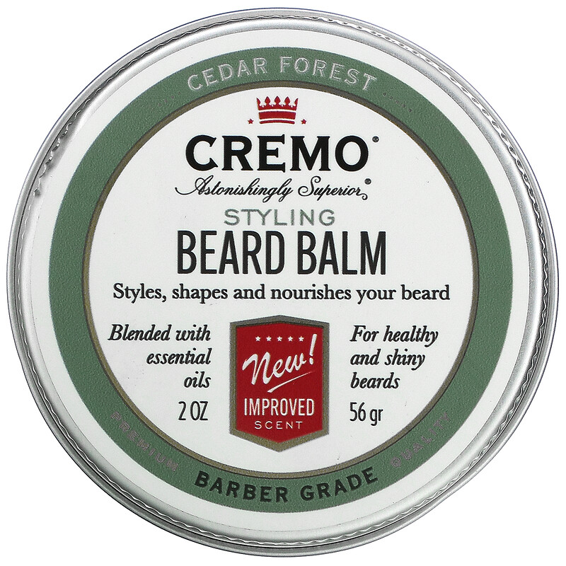 Cremo, Styling Beard Balm, Cedar Forest, 2 oz (56 g) iHerb