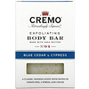 Cremo, Exfoliating Body Bar, No 4, Blue Cedar & Cypress, 6 oz (170 g)