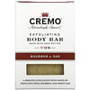 Cremo, Exfoliating Body Bar, No 8, Made with Shea Butter, Bourbon & Oak, 6 oz (170 g)