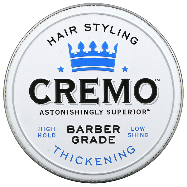 Cremo‏, Premium Barber Grade Hair Styling Paste, Thickening, 4 oz (113 g)