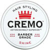 Cremo‏, Premium Barber Grade Hair Styling Pomade, Shine, 4 oz (113 g)
