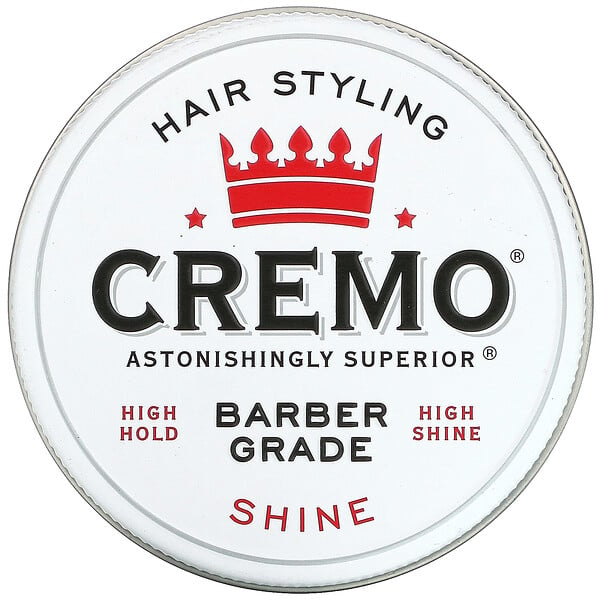 Premium Barber Grade Hair Styling Pomade, Shine, 4 oz (113 g)