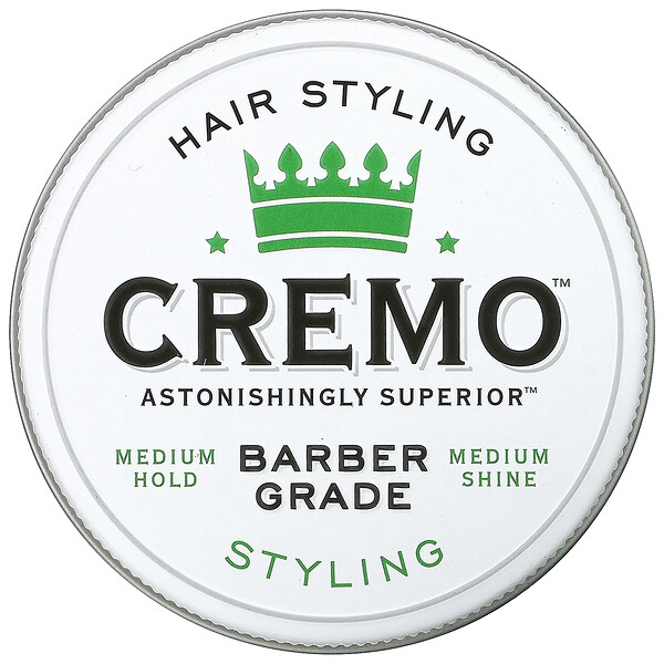 Cremo‏, Premium Barber Grade Hair Styling Cream, 4 oz (113 g)
