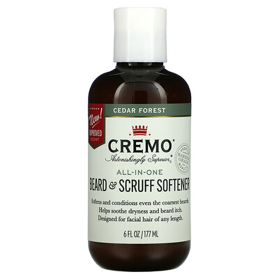 Купить Cremo All-In-One Beard & Scruff Softener, Cedar Forest, 6 fl oz (177 ml)
