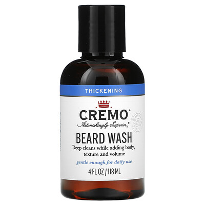Купить Cremo Beard Wash, Thickening, 4 fl oz (118 ml)