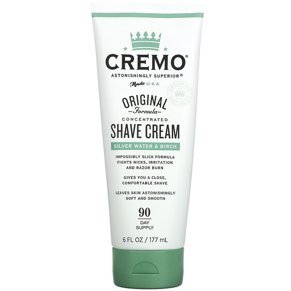 Original Formula Concentrated Shave Cream, Silver Water & Birch, 6 fl oz (177 ml)