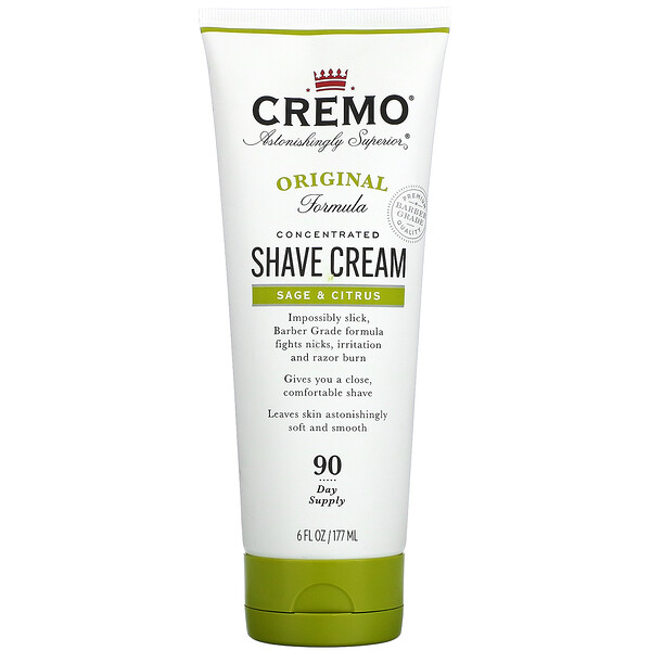 Cremo‏, Original Shave Cream, Sage & Citrus, 6 fl oz (177 ml)