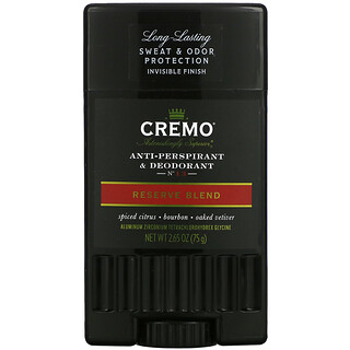 Cremo, Anti-Perspirant & Deodorant, No.13, Reserve Blend, 2.65 oz (75 g)